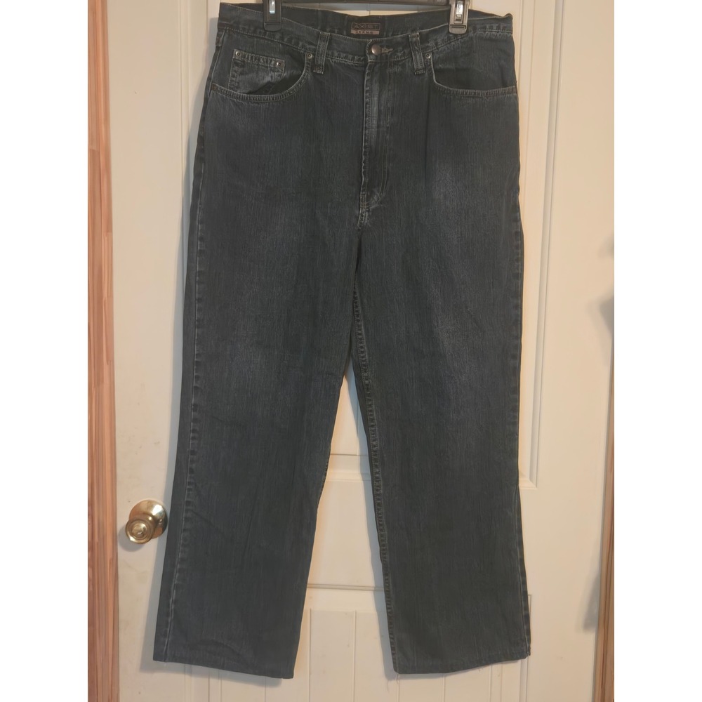 Axist Men's Jeans Size 36x29 Relaxed Straight Leg Dark Wash Denim